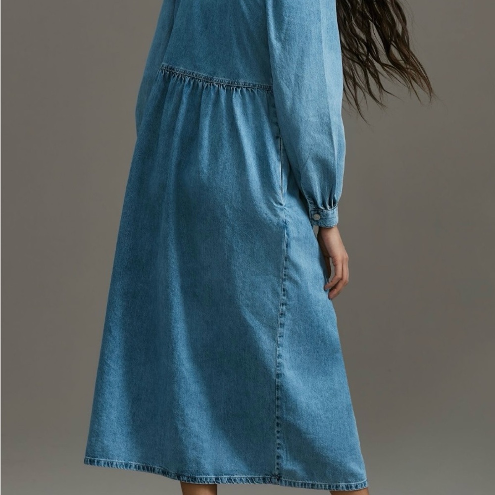 Light Denim Midi Dress - Women - Picture 8 of 11